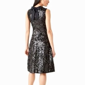 Kate Spade new york Black Sequin Cocktail Dress Womens Size 8 New